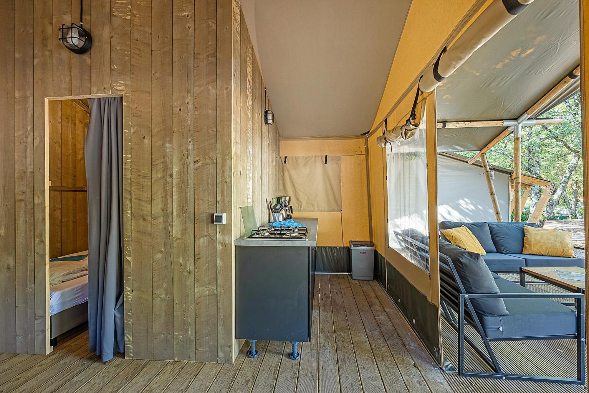 Easyatent Safari Tent Lanterna Cervar-Porat Bilik gambar