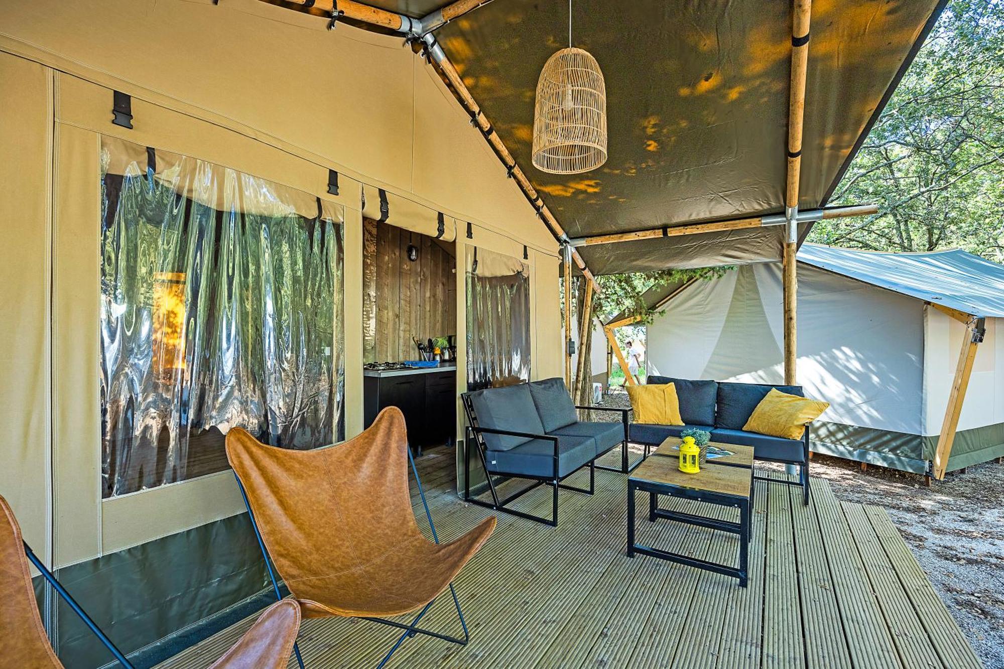 Easyatent Safari Tent Lanterna Cervar-Porat Bilik gambar